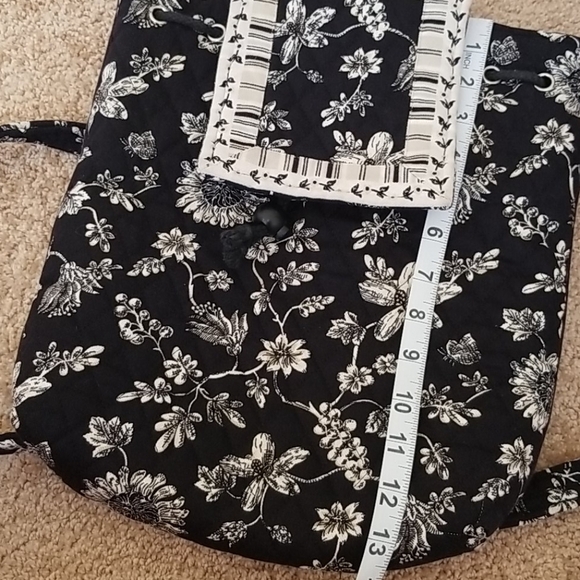 QUILTED KEEPERS Black Printed Backpack - Picture 8 of 8